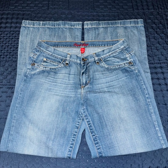 Esprit Jeans Medium Wash Wide Flare Leg Jeans, Sz 12 - Picture 2 of 12